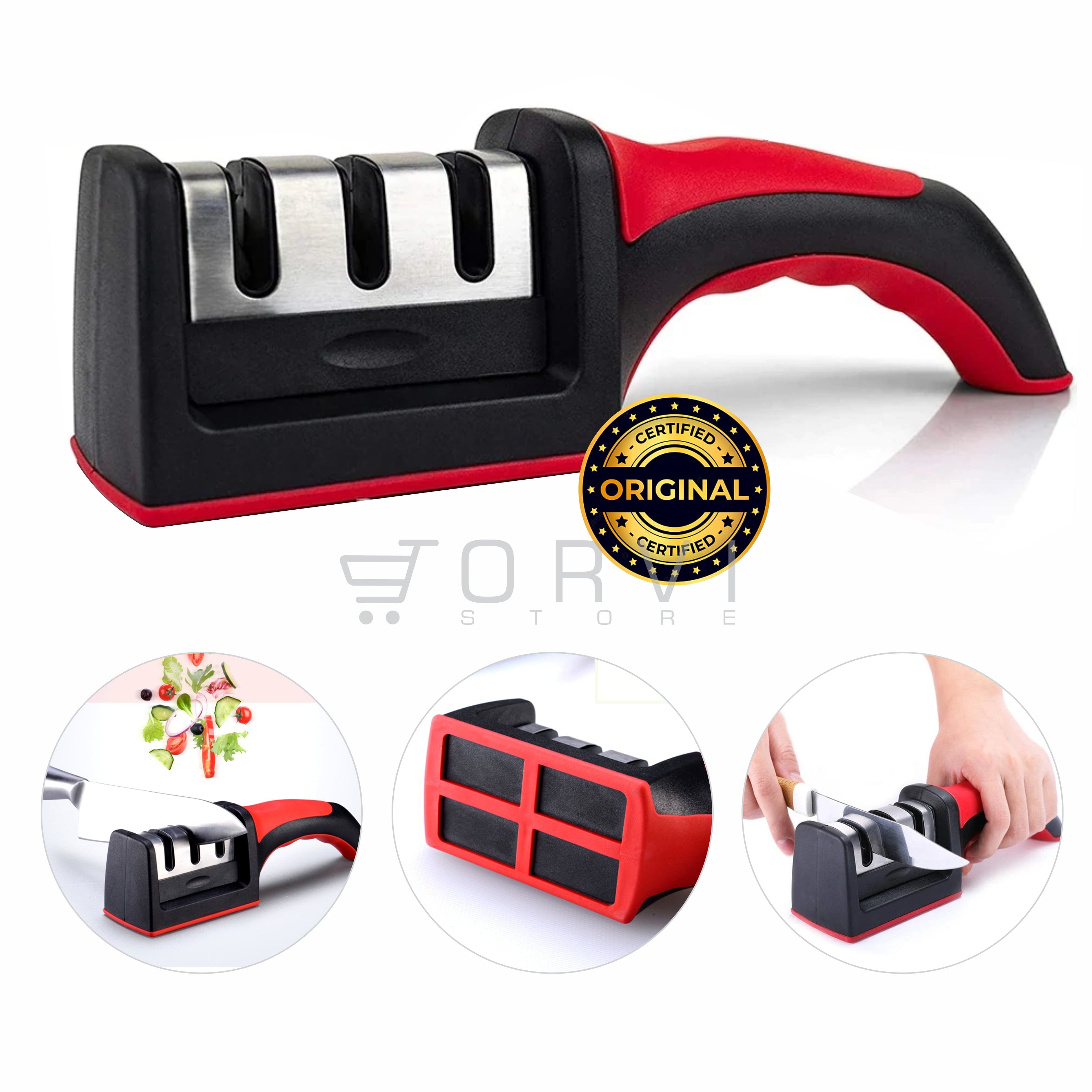 Afilador Cuchillo Ergonomico Acero Inoxidable Sharpener – FANT TIENDA  Colombia