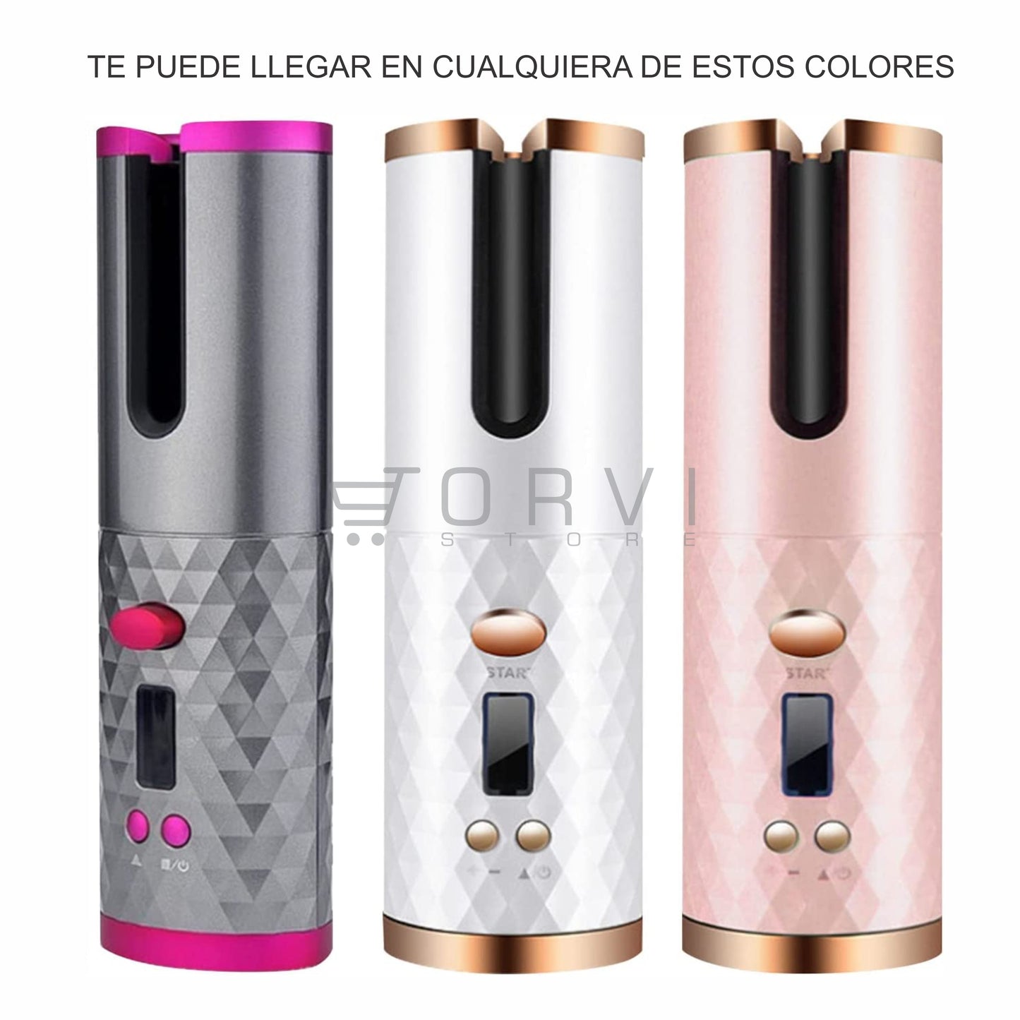 Rizador Ondulador Cabello Recargable Cordless Curler Rizos