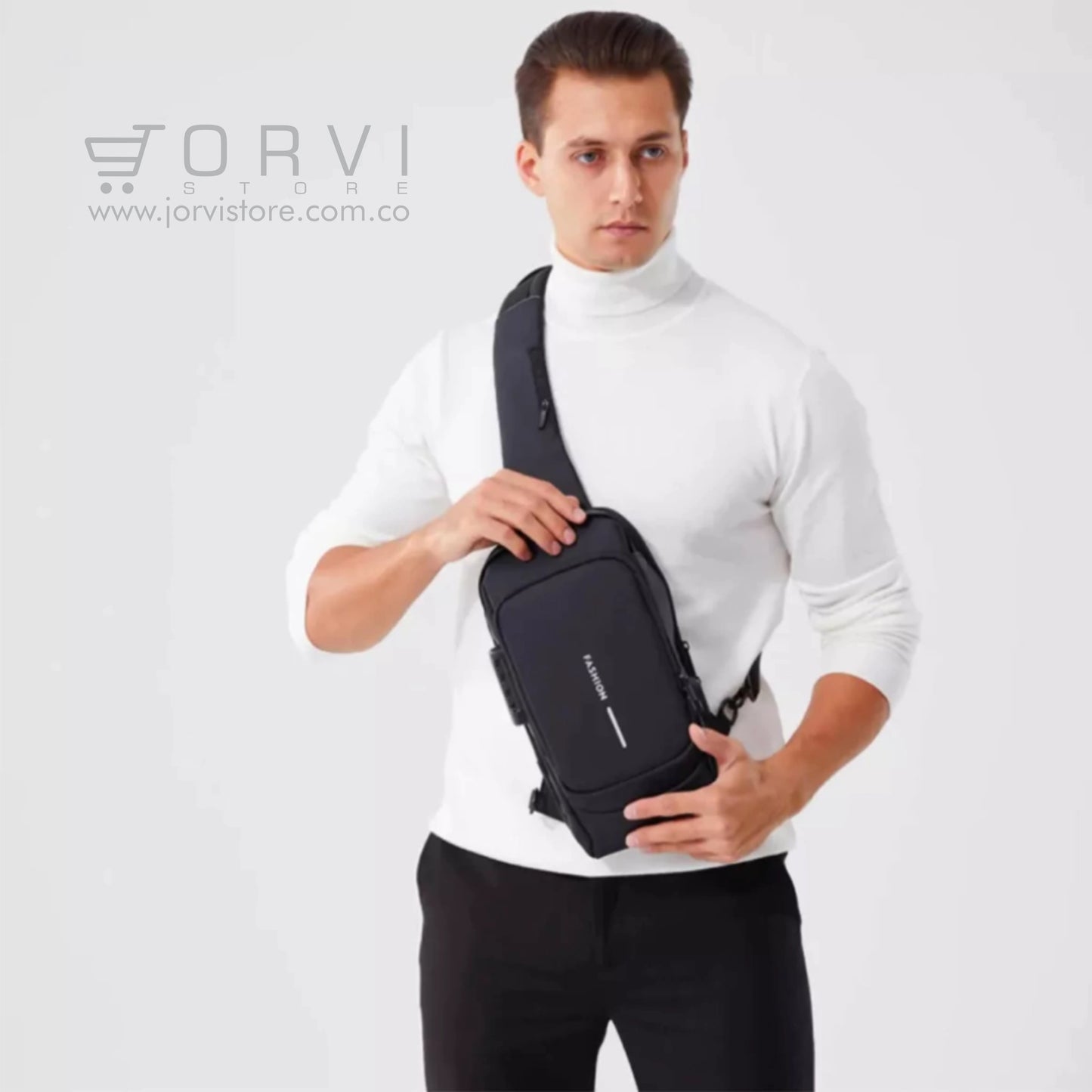 Bolso Manos Libres Mini Morral Para Hombre Tipo Pechera