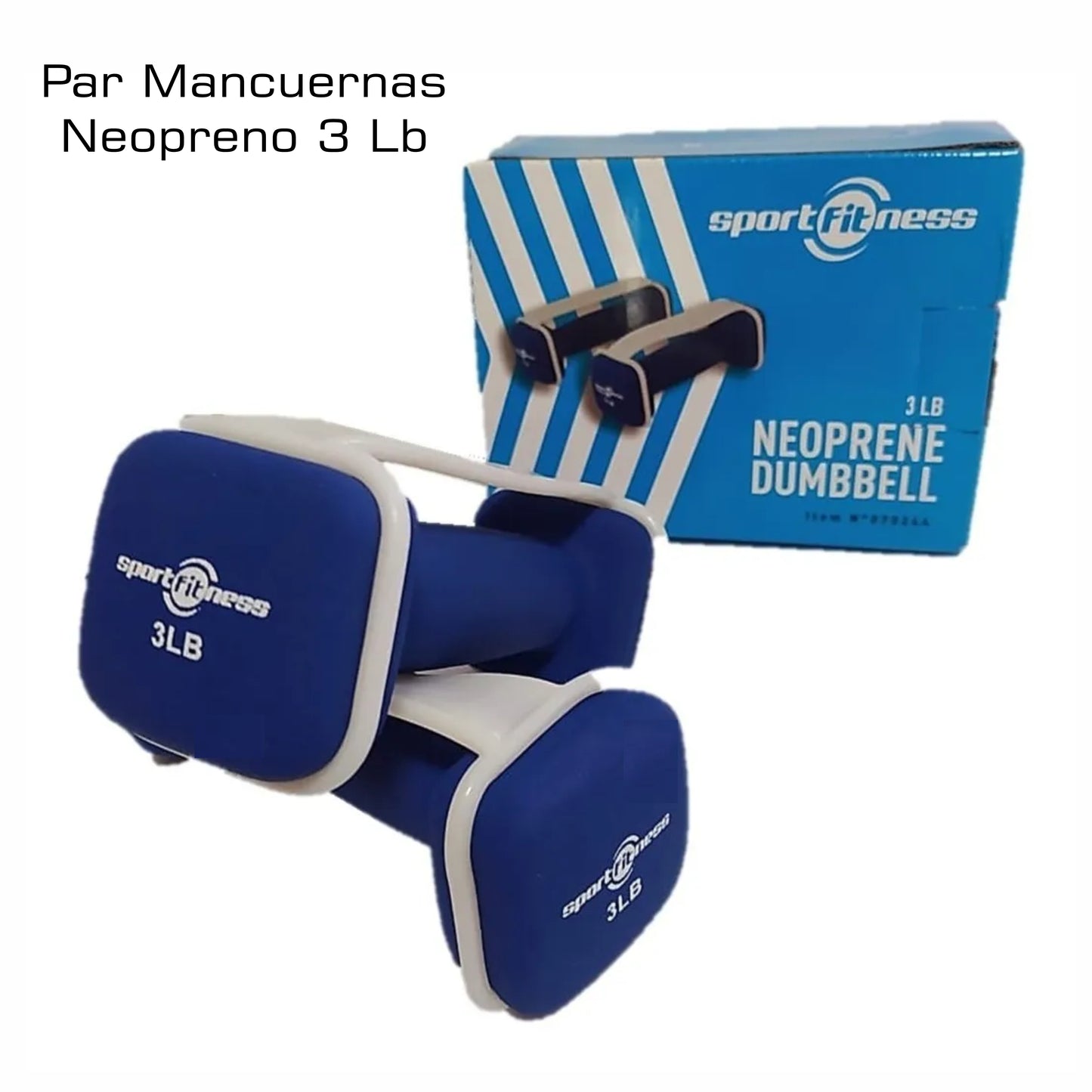 Mancuernas x par 3 Libras Neopreno SportFitness