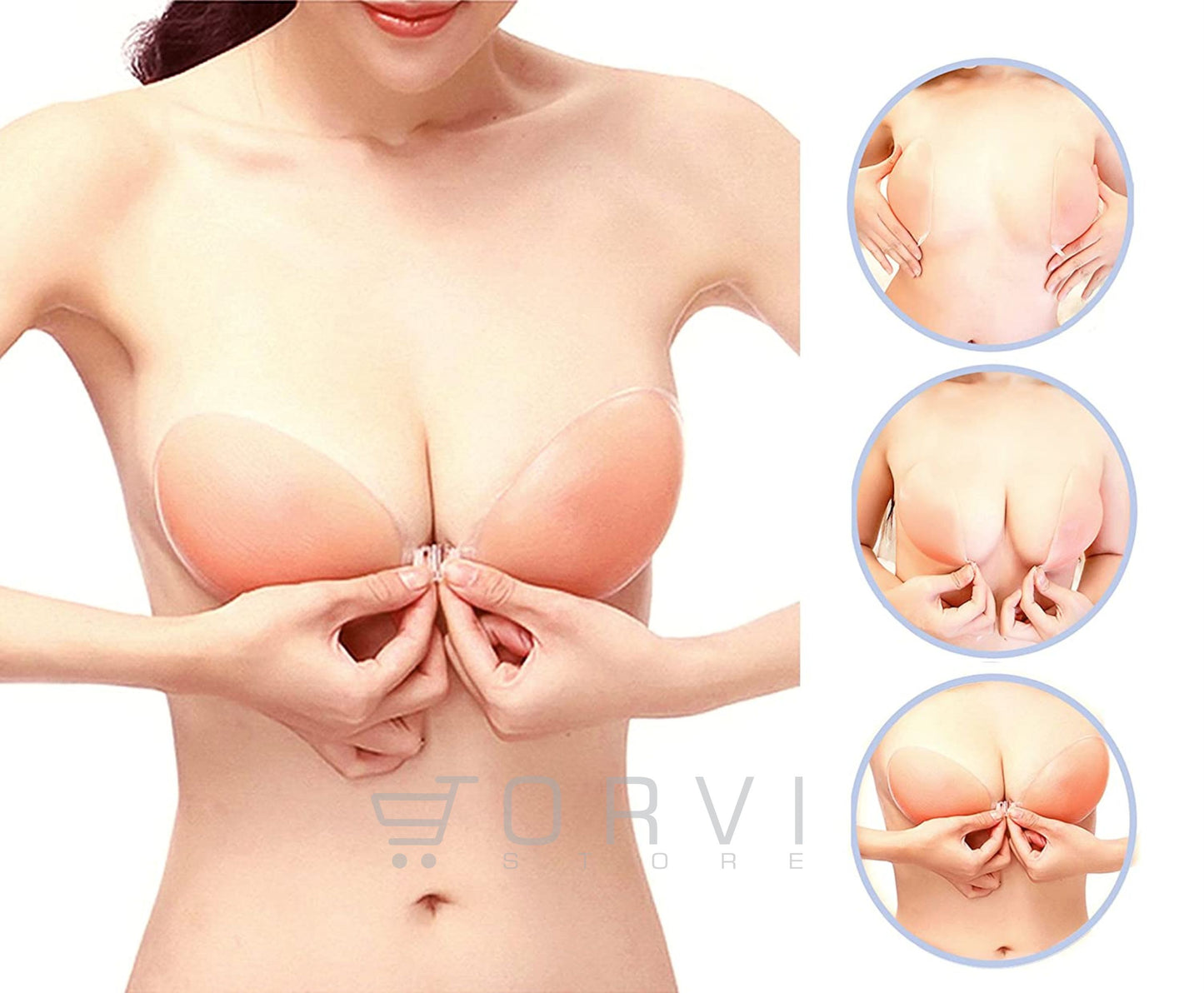 Brasier Silicona Invisible Adhesivo Silicone Bra