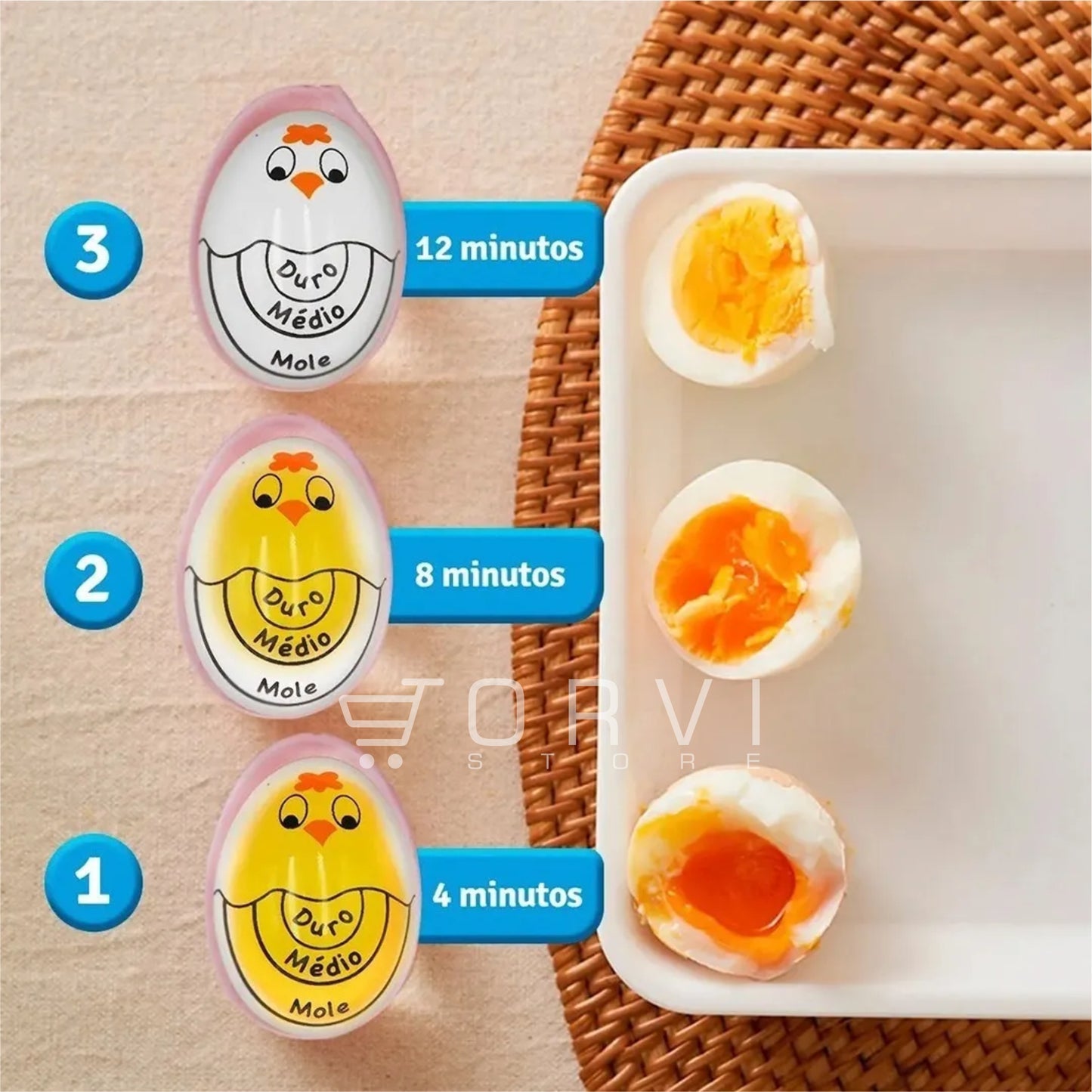 Huevo Medidor Temporizador De Coccion Perfecta Egg Timer